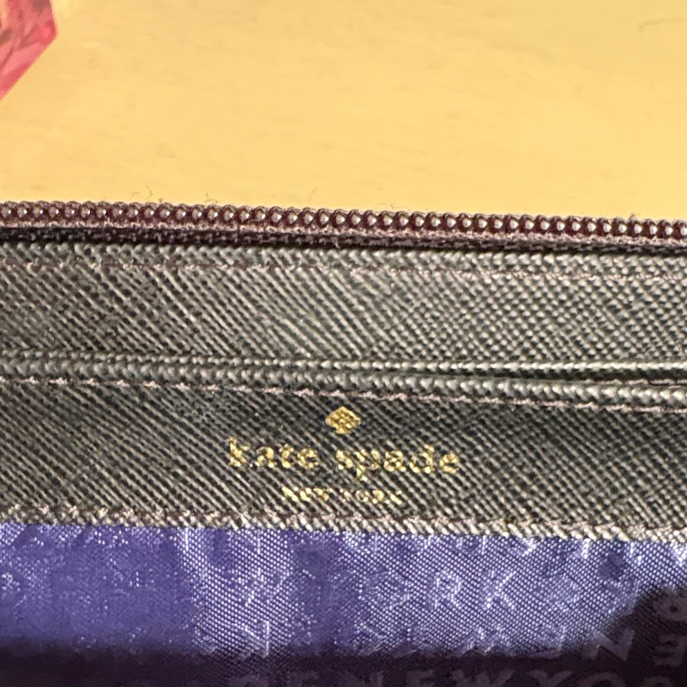 Kate Spade Black Sparkle Wallet NWOT - Picture 2 of 13